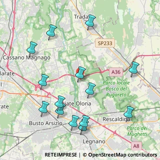 Mappa Via S. Francesco, 21054 Fagnano Olona VA, Italia (4.80714)