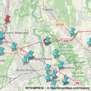 Mappa Via S. Francesco, 21054 Fagnano Olona VA, Italia (6.3425)