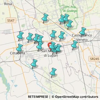 Mappa Via Manin, 35018 San Martino di Lupari PD, Italia (3.461)