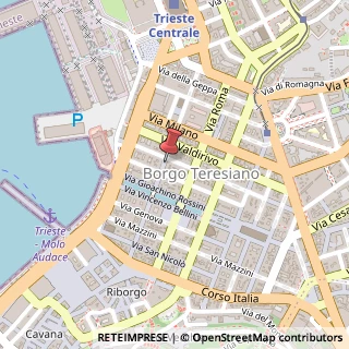 Mappa Via Trento, 5, 34100 Trieste, Trieste (Friuli-Venezia Giulia)