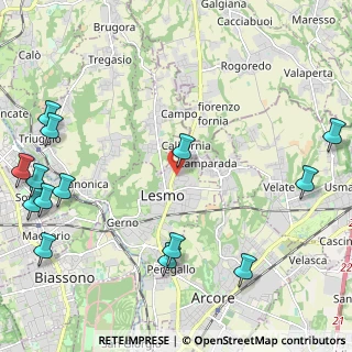 Mappa Via Silvio Pellico, 20855 Lesmo MB, Italia (3.07786)