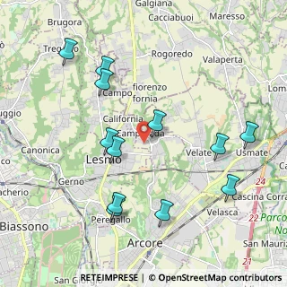 Mappa Via Pusiano, 20855 Lesmo MB, Italia (2.16167)