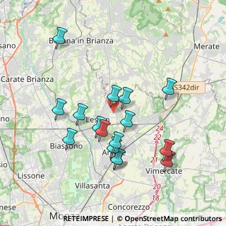 Mappa Via Pusiano, 20855 Lesmo MB, Italia (3.54)