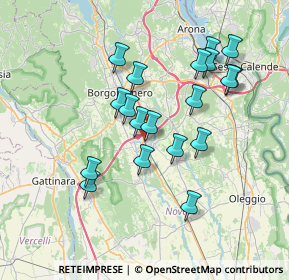 Mappa 28012 Fontaneto d'Agogna NO, Italia (6.63)