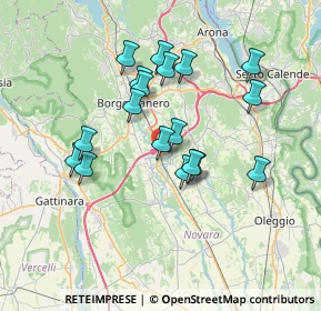 Mappa Località Molino Nuovo, 28012 Cressa NO, Italia (6.27667)