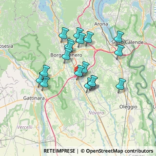 Mappa Località Molino Nuovo, 28012 Fontaneto d'Agogna NO, Italia (6.27667)