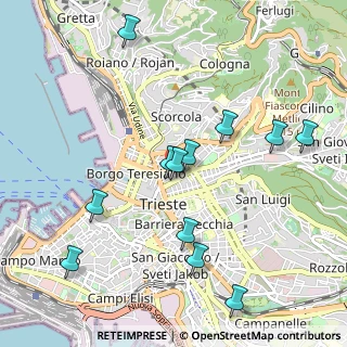 Mappa Via S. Francesco, 34133 Trieste TS, Italia (1.06083)