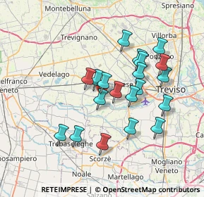 Mappa Piazza Generale Caviglia, 31050 Morgano TV, Italia (6.352)