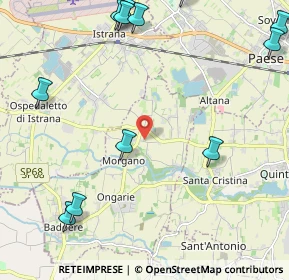 Mappa Piazza Generale Caviglia, 31050 Morgano TV, Italia (2.97333)