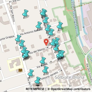 Mappa Via del Maino, 21058 Solbiate Olona VA, Italia (0.12692)