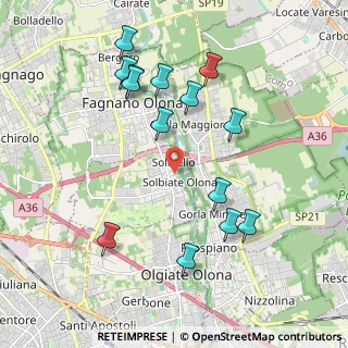 Mappa Via del Maino, 21058 Solbiate Olona VA, Italia (2.07)