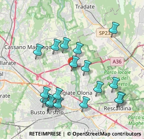 Mappa Via del Maino, 21058 Solbiate Olona VA, Italia (4.03333)