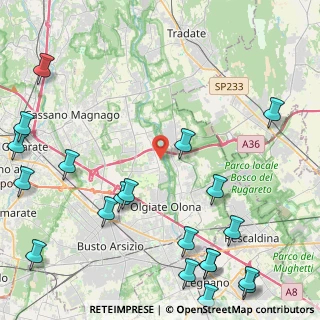 Mappa Via del Maino, 21058 Solbiate Olona VA, Italia (6.301)