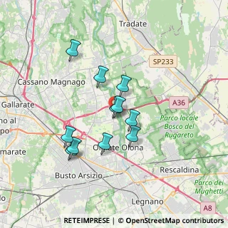 Mappa Via del Maino, 21058 Solbiate Olona VA, Italia (2.84545)