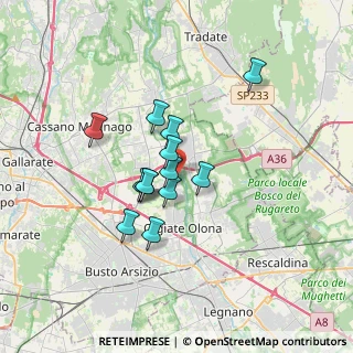 Mappa Via del Maino, 21058 Solbiate Olona VA, Italia (2.52385)