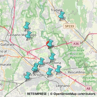 Mappa Via del Maino, 21058 Solbiate Olona VA, Italia (4.37)