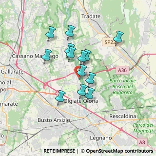 Mappa Via del Maino, 21058 Solbiate Olona VA, Italia (2.83692)