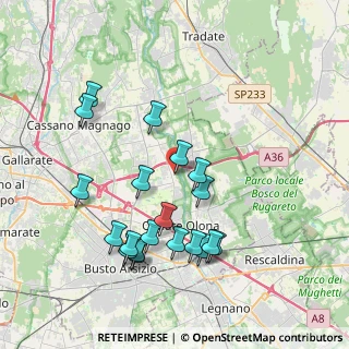 Mappa Via del Maino, 21058 Solbiate Olona VA, Italia (3.9595)