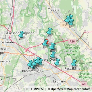 Mappa Via del Maino, 21058 Solbiate Olona VA, Italia (4.08412)