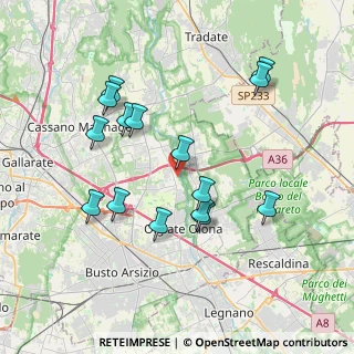 Mappa Via del Maino, 21058 Solbiate Olona VA, Italia (3.69867)