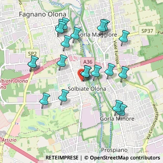 Mappa Via del Maino, 21058 Solbiate Olona VA, Italia (1.0085)