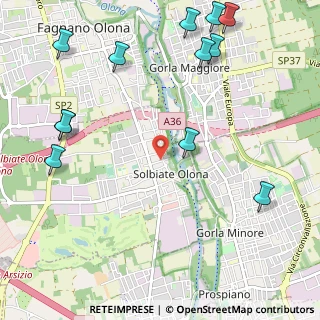 Mappa Via del Maino, 21058 Solbiate Olona VA, Italia (1.44083)