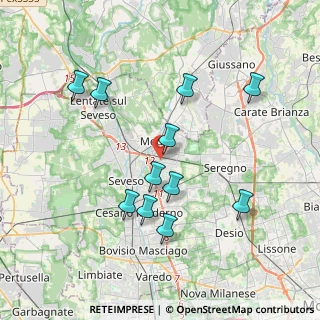 Mappa Via Padova, 20821 Meda MB, Italia (3.68)