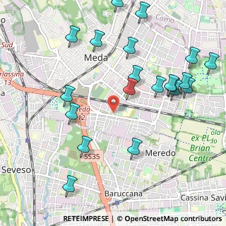 Mappa Via Padova, 20821 Meda MB, Italia (1.217)