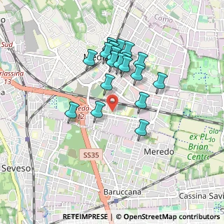 Mappa Via Padova, 20821 Meda MB, Italia (0.78)