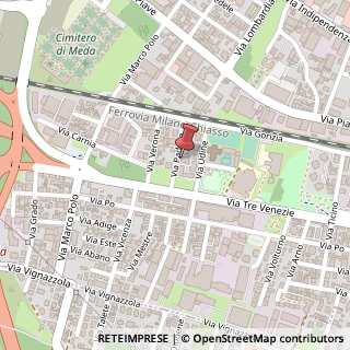 Mappa Via Padova, 19, 20821 Meda, Monza e Brianza (Lombardia)