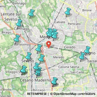 Mappa Via Padova, 20821 Meda MB, Italia (2.4305)