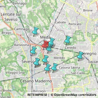 Mappa Via Padova, 20821 Meda MB, Italia (1.5475)