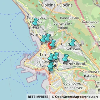 Mappa Via Cesare Battisti, 34133 Trieste TS, Italia (1.35833)