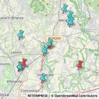 Mappa Via Silvio Pellico, 20866 Carnate MB, Italia (5.10083)