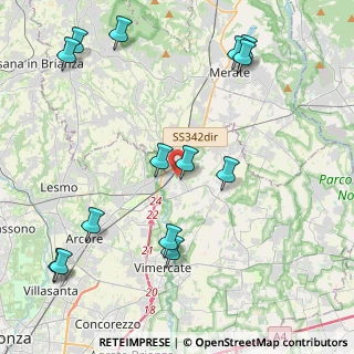 Mappa Via Silvio Pellico, 20866 Carnate MB, Italia (5.17929)