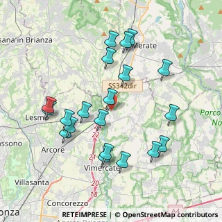 Mappa Via Silvio Pellico, 20866 Carnate MB, Italia (3.953)