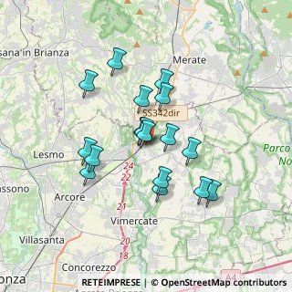 Mappa Via Silvio Pellico, 20866 Carnate MB, Italia (2.88647)