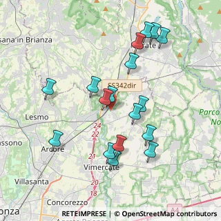Mappa Via Silvio Pellico, 20866 Carnate MB, Italia (3.79588)