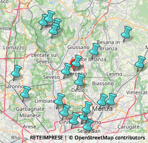 Mappa Via Luciano Manara, 20831 Seregno MB, Italia (9.358)