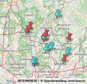 Mappa Via Luciano Manara, 20831 Seregno MB, Italia (6.64083)