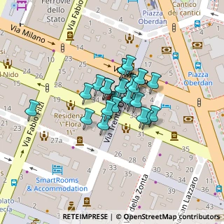 Mappa Via Milano, 34122 Trieste TS, Italia (0.0037)