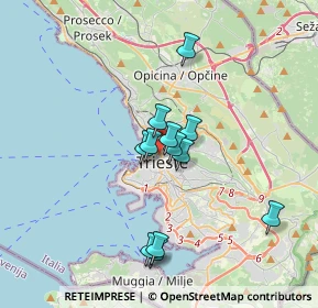 Mappa Via XXX Ottobre, 34132 Trieste TS, Italia (2.81167)
