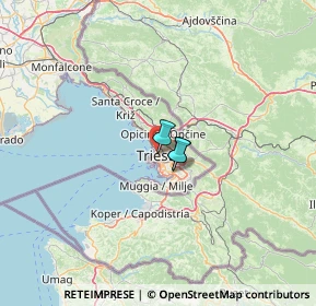 Mappa Via XXX Ottobre, 34132 Trieste TS, Italia (57.3875)
