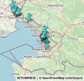 Mappa Via XXX Ottobre, 34132 Trieste TS, Italia (14.13375)