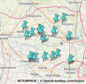 Mappa Via Bassa, 31050 Morgano TV, Italia (6.87421)