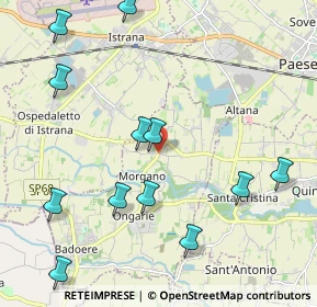 Mappa Via Bassa, 31050 Morgano TV, Italia (2.45167)