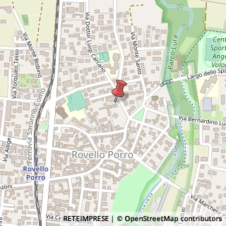 Mappa Via Francesco Porro, 23, 22070 Rovello Porro, Como (Lombardia)