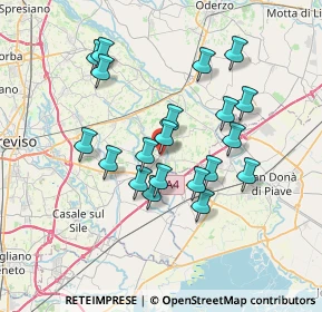 Mappa Via Roma, 31050 Monastier di Treviso TV, Italia (6.3655)