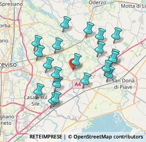 Mappa Via Roma, 31050 Monastier di Treviso TV, Italia (7.0605)