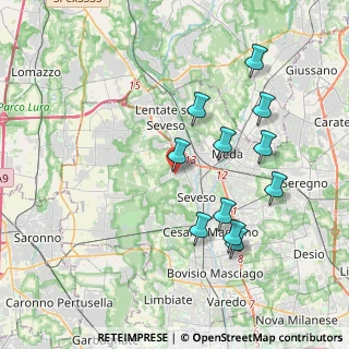 Mappa Via Cesare Battisti, 20825 Barlassina MB, Italia (3.77455)